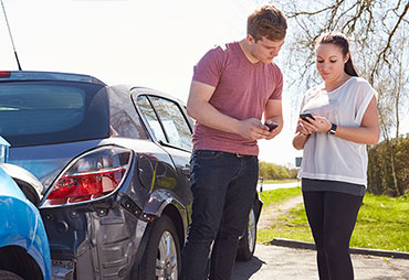 Exchanging information after an auto accident